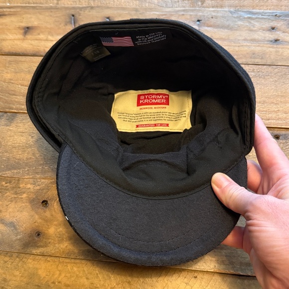 NWT Stormy Kromer Black Wool Cap - Picture 4 of 6